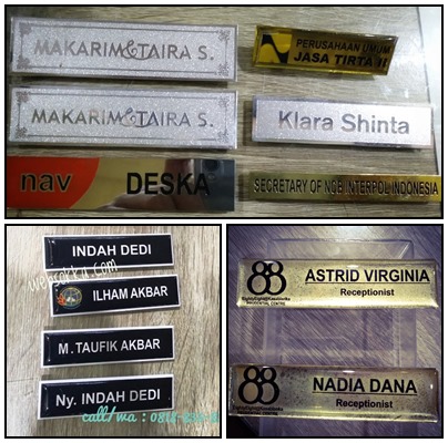 Nama dada murah - name tag  Sokka Advertisng. pusat nama 